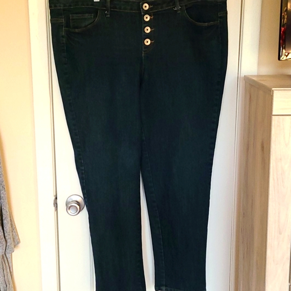 Style & Co sz 16 dark denim curvy skinny fit